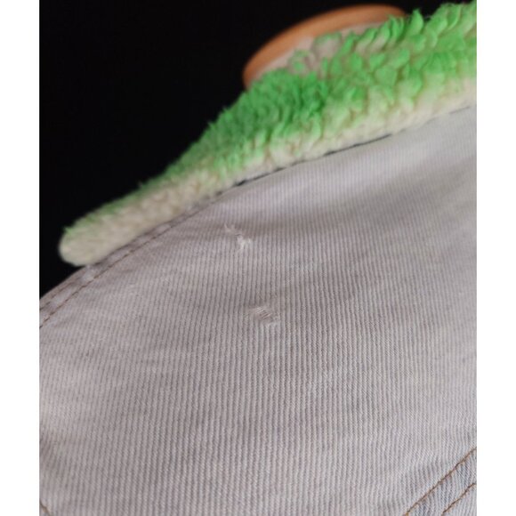 NotSoNormal Look Inside Faux Shearling Denim Jacket M Mens NSN $487 - Picture 10 of 16